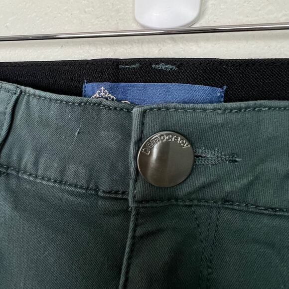 Democracy Women's Size 6 "Ab"solution® Colored Ankle Skimmer Pants Teal Blue - Picture 5 of 9